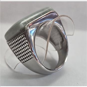 No Reserve Natural Amazonite Ring Size 12