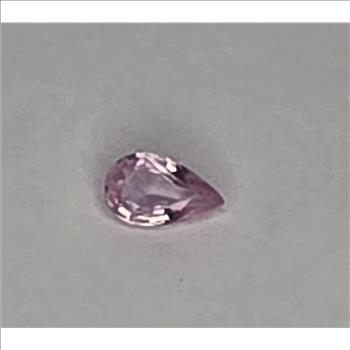 No Reserve Natural Pink Sapphire Pear Cut Loose Gemstone