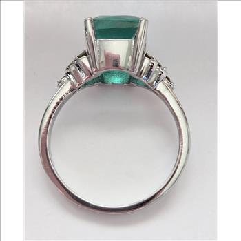 No Reserve Emerald & Peridot Ring Size 10
