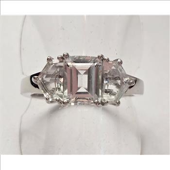 No Reserve Simulated Diamond Ring Size 6