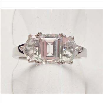 No Reserve Simulated Diamond Ring Size 10