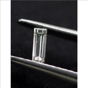 No Reserve .12 ct Natural Diamond Baguette Cut Loose Gemstone
