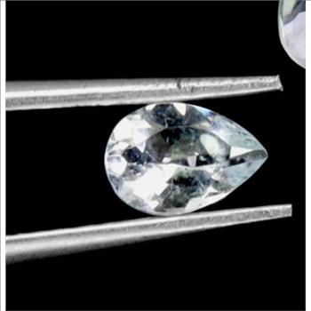 No Reserve  VVS Natural Aquamarine Pear Cut Loose Gemstone