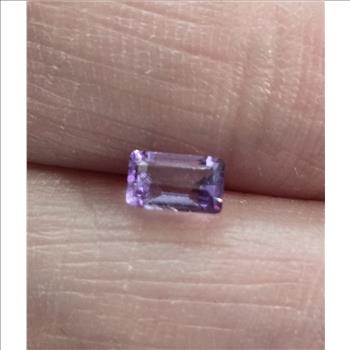 No Reserve Natural Amethyst Octagon Cut Loose Gemstone
