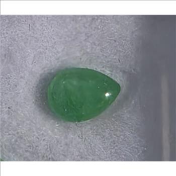 No Reserve Natural Jade Pear Cut Loose Gemstone