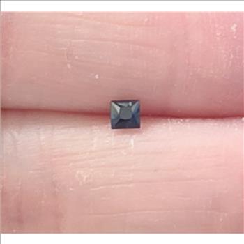 No Reserve  VS Natural Sapphire Square Cut Loose Gemstone