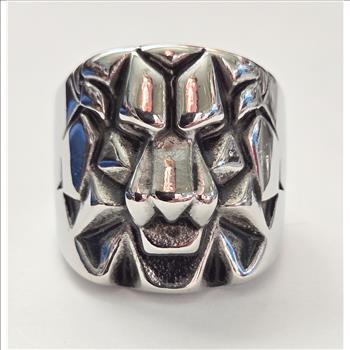 No Reserve Lion Ring Size 12