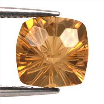 No Reserve 4.60 ct Natural Konyak Quartz Cushion Cut Loose Gemstone