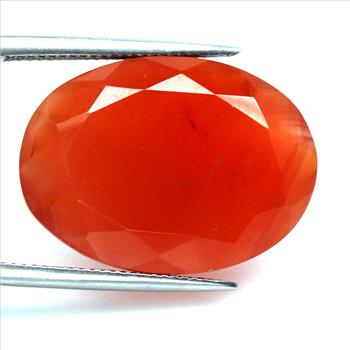 No Reserve 24.85 ct Natural Canelian Oval Cut Loose Gemstone