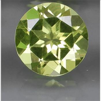No Reserve .VVS Natural Peridot Round Cut Loose Gemstone