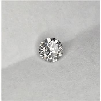 No Reserve  .46 ct Natural Diamond Round Cut Loose Gemstone