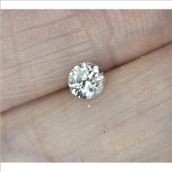 No Reserve .35 ct Natural Diamond Round Cut Loose Gemstone