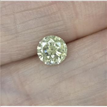 No Reserve .55 ct Natural Diamond Round Cut Loose Gemstone