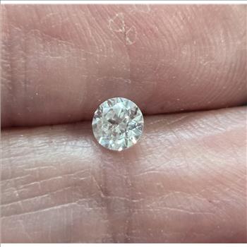 No Reserve .51 ct Natural Diamond Round Cut Loose Gemstone
