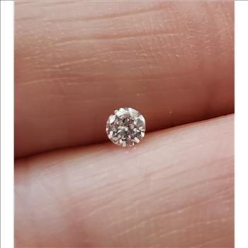 No Reserve .15 ct Natural  Diamond Round Cut Loose Gemstone