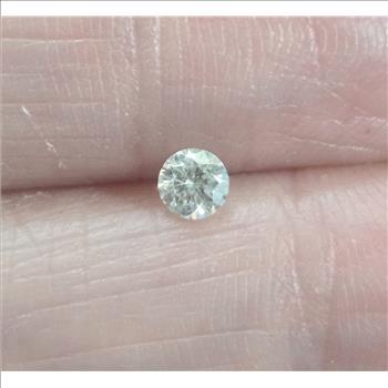 No Reserve .19 ct Natural  Diamond Round Cut Loose Gemstone