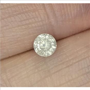 No Reserve  .34 ct Natural Diamond Round Cut Loose Gemstone