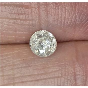 No Reserve  .40 ct Natural Diamond Round Cut Loose Gemstone