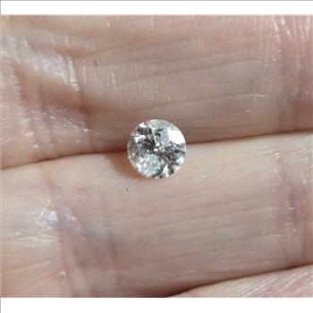 No Reserve .45 ct Natural Diamond Round Cut Loose Gemstone