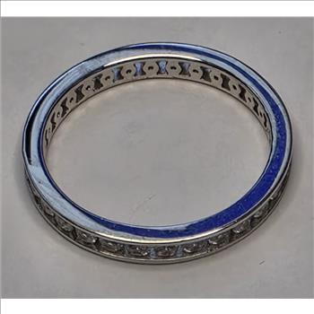 No Reserve .50 ct Diamond Eternity Ring Size 9