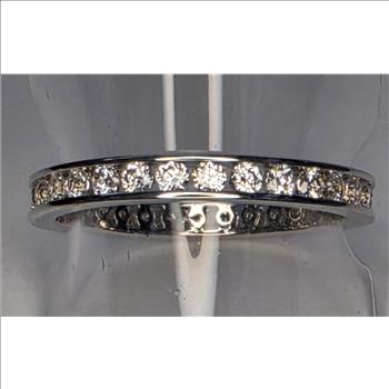 No Reserve .50 ct Diamond Eternity Ring Size 9