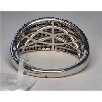 No Reserve 1.01 cl  Blue Diamond Ring Size 9