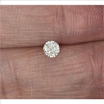 No Reserve .14 ct Natural Diamond Round Cut  Loose Gemstone