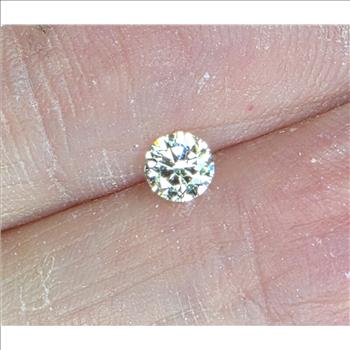 No Reserve VS2 .23 ct Natural Diamond Round Cut Loose Gemstone