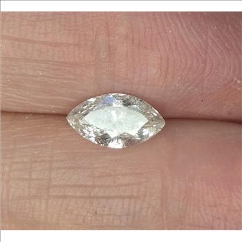 No Reserve .80 ct Natural Diamond Marquise Cut Loose Gemstone
