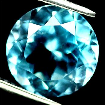 No Reserve Natural Blue Topaz Round Cut Loose Gemstone