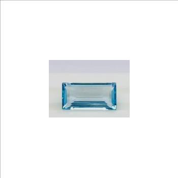 No Reserve Natural Blue Topaz Baguete Cut Loose Gemstone