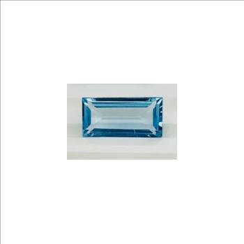 No Reserve Natural Blue Topaz Baguete Cut Loose Gemstone