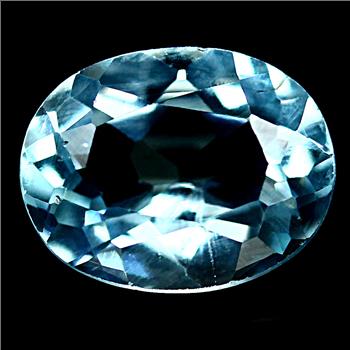 No Reserve  VVS Natural Swiss Blue Topaz Oval Cut Loose Gemstone