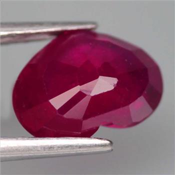 2.61 ct Natural Ruby Heart Cut Loose Gemstone