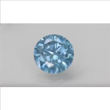 CERTIFIED 1.24 ct Natural Blue Diamond Round Brilliant Cut Loose Gemstone
