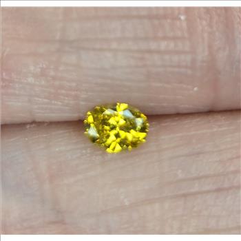 No Reserve  VS2 .21 ct Natural Yellow Diamond Oval Cut Loose Gemstone