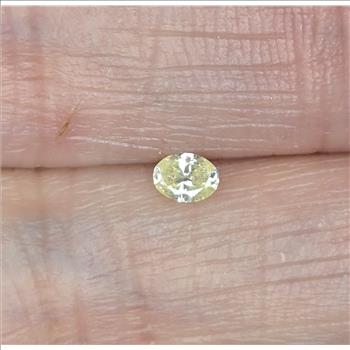No Reserve .11 ct Natural Diamond Oval Cut Loose Gemstone