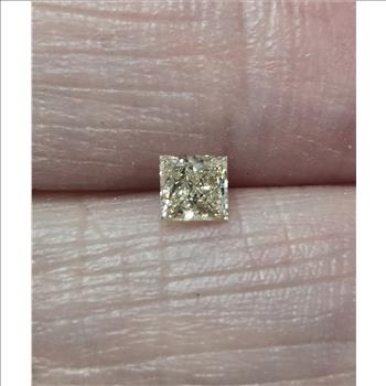No Reserve .19 ct Natural Diamond Princess Cut Loose Gemstone