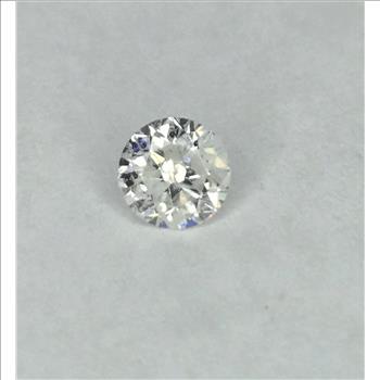 No Reserve .30 ct Natural Diamond Round Cut Loose Gemstone