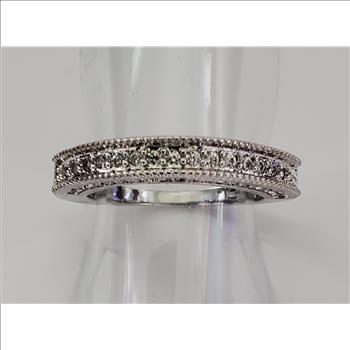 No Reserve Simulated Diamond Anniversary Ring Size 6