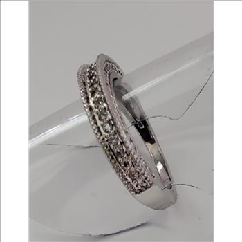 No Reserve Simulated Diamond Anniversary Ring Size 6