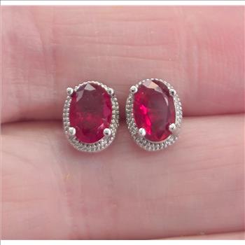 No Reserve Ruby Stud Earrings