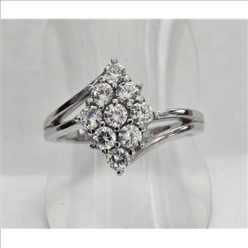 No Reserve Simulated Diamond Ring Size 10
