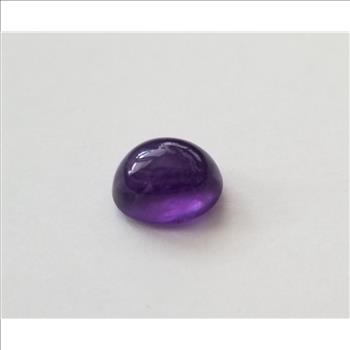 No Reserve  VVS Natural Amethyst Round Cab Cut Loose Gemstone