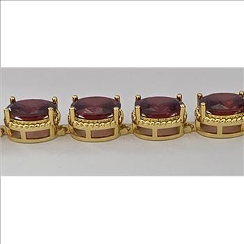 No Reserve Oval Ruby Tennis Bracelet