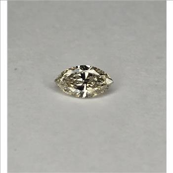 No Reserve .12 ct Natural  Champagne Diamond Marquise Cut Loose Gemstone