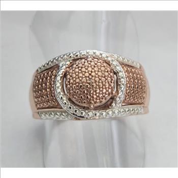 No Reserve Natural Diamond Ring Size 8 RG