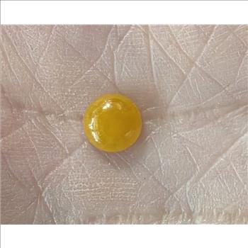 No Reserve Natural Honey Jade Round Cut Loose Gemstone