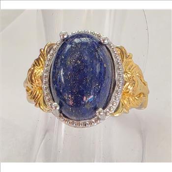 No Reserve Natural Lapis Lazuli Ring Size 7