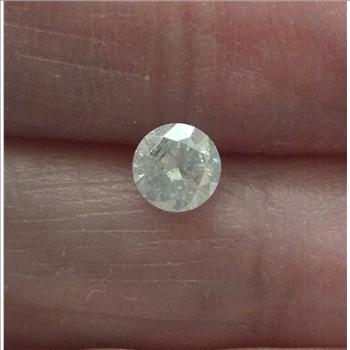 No Reserve .46 ct Natural Diamond Round Cut Loose Gemstone